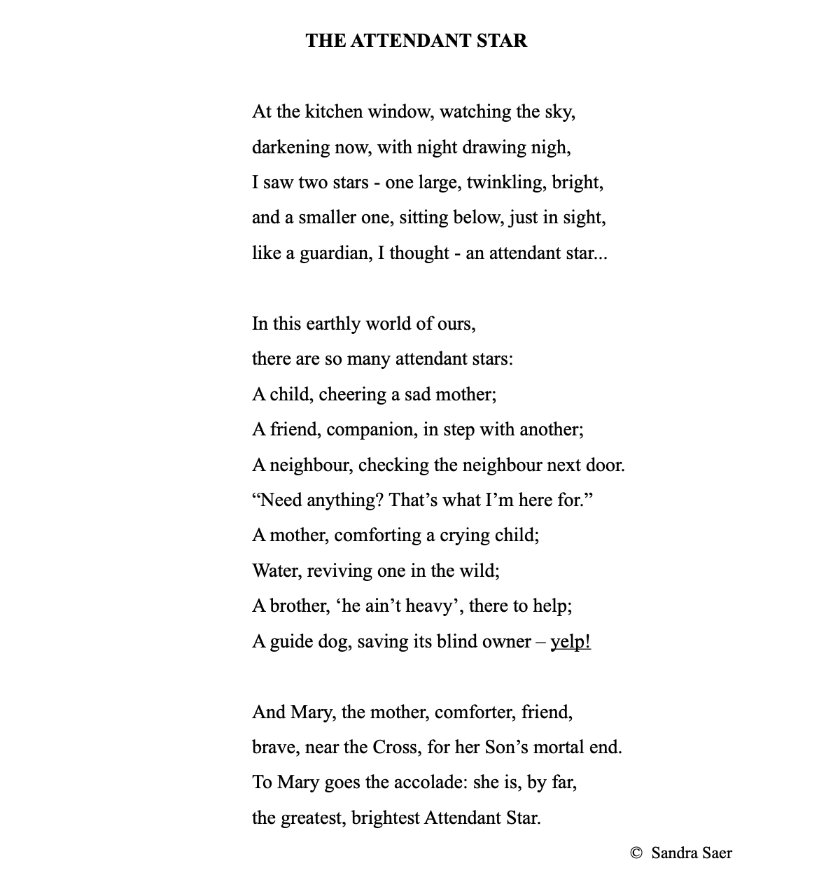 The Attendant Star